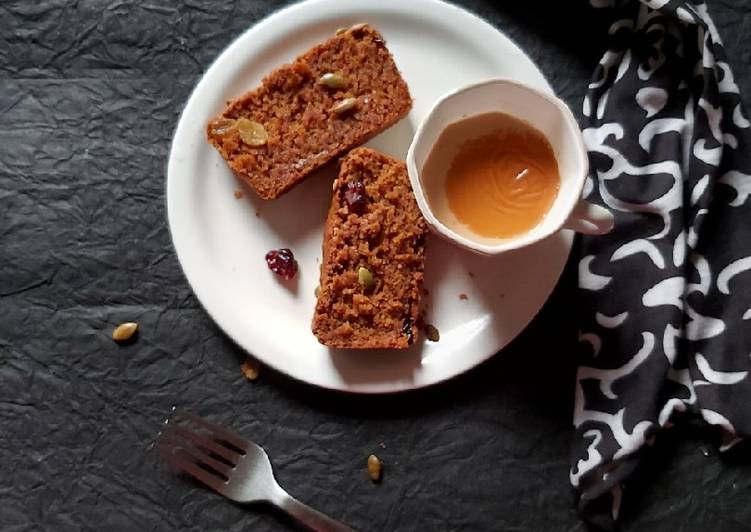 Easiest Way to Make Super Quick Homemade Carrot Cake (Whole Wheat, Eggless, Refined Sugarfree)