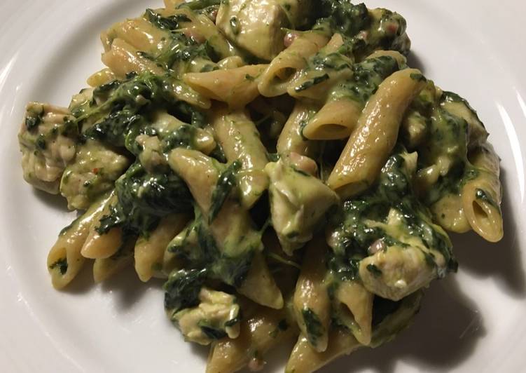 Step-by-Step Guide to Prepare Favorite Creamy spinach chicken penne