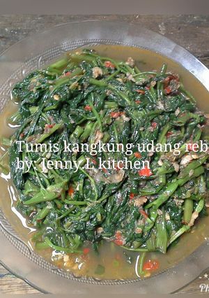 Foto resep Tumis Kangkung Udang Rebon Pedas