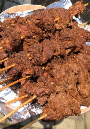 A picture of Beef suya.