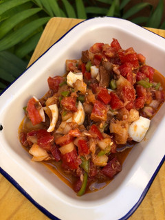 Una foto de 🌿Picadillo con calamares, atún y huevo duro 🌿
