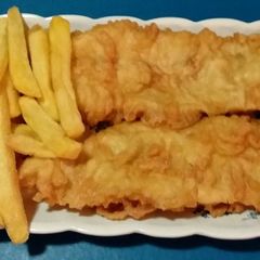 A picture of Crispy Fried Fish 😗🎏🐟🐠🍟🧀🍋🍅🍦.