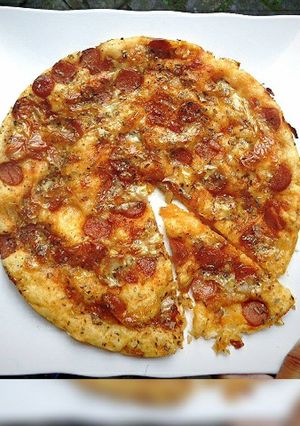 Foto resep Pizza Toping Sosis Oregano