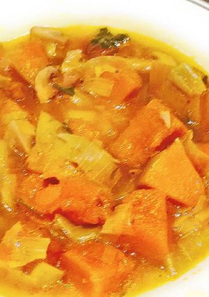 Foto di Minestra di zucca e funghi