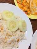 Nasi Daun Jeruk dan Orak Arik Telur