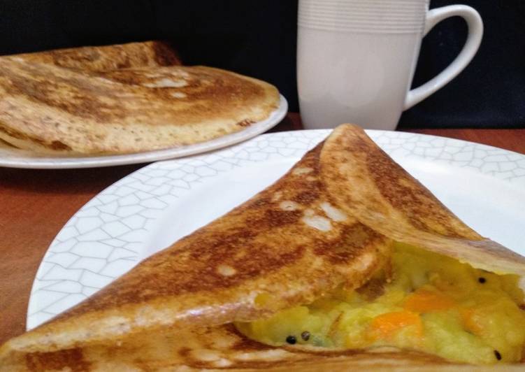 Steps to Make Award-winning Crispy Ghee Dosa