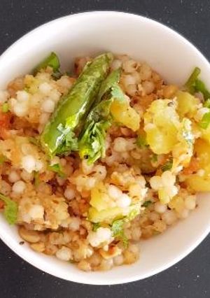 A picture of Sabudana Khichdi.