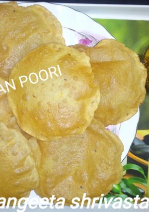 A picture of Besan poori's.