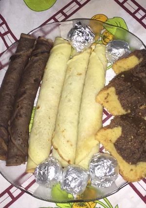 Una foto de Panqueques de Vainilla y Chocolate