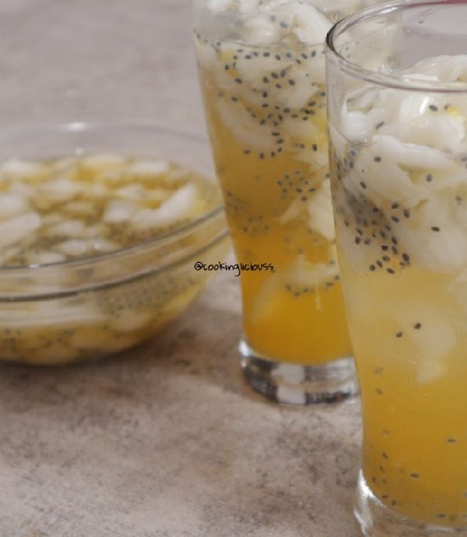 Foto resep Es Jeruk Kelapa Muda Kw