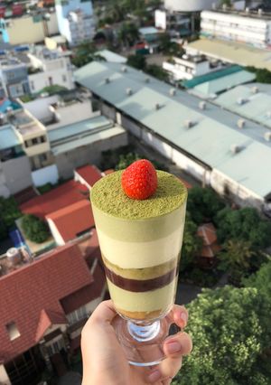 Hình của món Matcha Parfait.