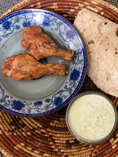 A picture of Steam chicken roast.