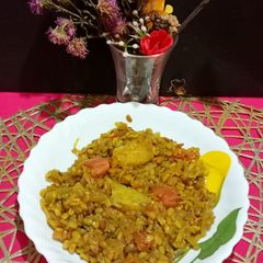 A picture of Raw Papaya Ghonto Bengali Recipe.