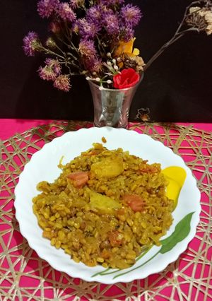 A picture of Raw Papaya Ghonto Bengali Recipe.