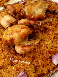 صورة لوصفة دجاج شوايه بالارز البخاري