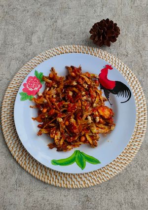 Foto resep Balado teri kacang