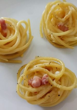 A picture of Frittatine di Carbonara.