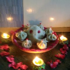 A picture of Rice modak.