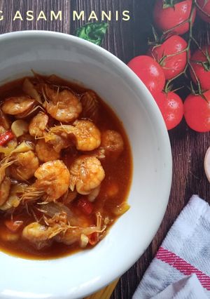 Foto resep Udang Asam Manis