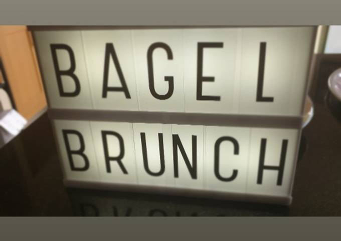 Recipe of Homemade Bagel brunch