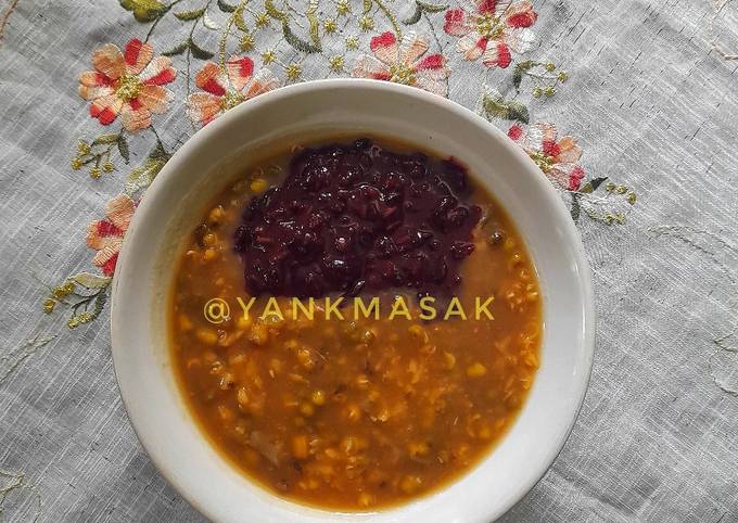 Cara Memasak Bubur Kacang Hijau+Ketan Hitam Menu Enak