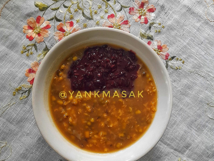 Cara Memasak Bubur Kacang Hijau+Ketan Hitam Menu Enak