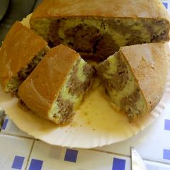 Zebra print cake #4 weeks challenge #myfavoritedisheastercontest A picture of Zebra print cake #4 weeks challenge #myfavoritedisheastercontest.