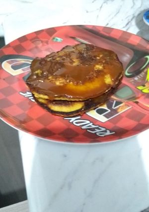Una foto de Pancakes de avena y miel