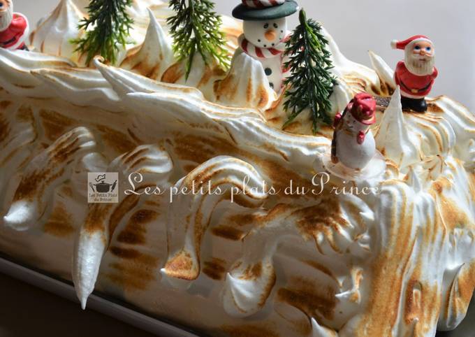 Recette Délicieux Omelette norvégienne, la bûche de Noël flambée !