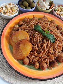 عکسی از دستور دمی رشته و عدس