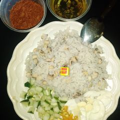 A picture of Shinkafa da wake.