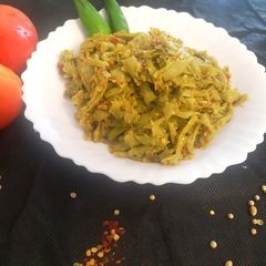Three spice guar phali/cluster beans A picture of Three spice guar phali/cluster beans.