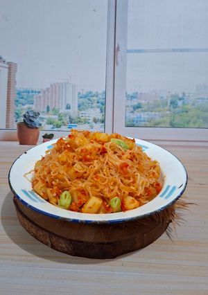 Foto resep Balado Bihun, Kentang & Pete