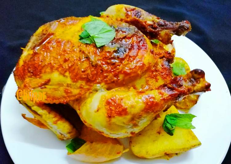 Masala roast whole Chicken