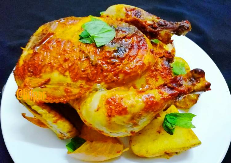 Recipe of Speedy Masala roast whole Chicken