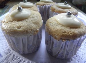 Una foto de Muffins Angel o Muffins de Claras / Angel Cake