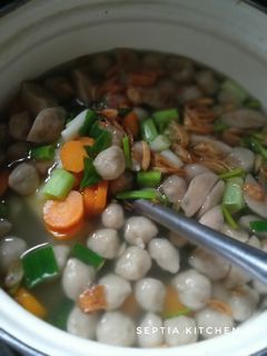 Foto resep Sayur sop bakso