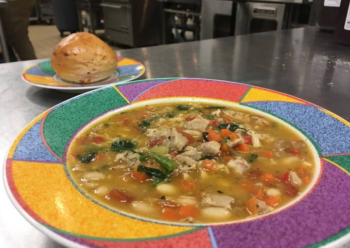 Italian Chicken Vegetable Bean Soup