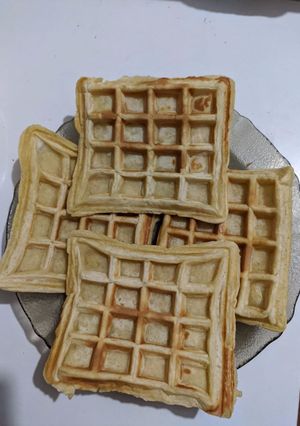 Una foto de Waffles receta básica