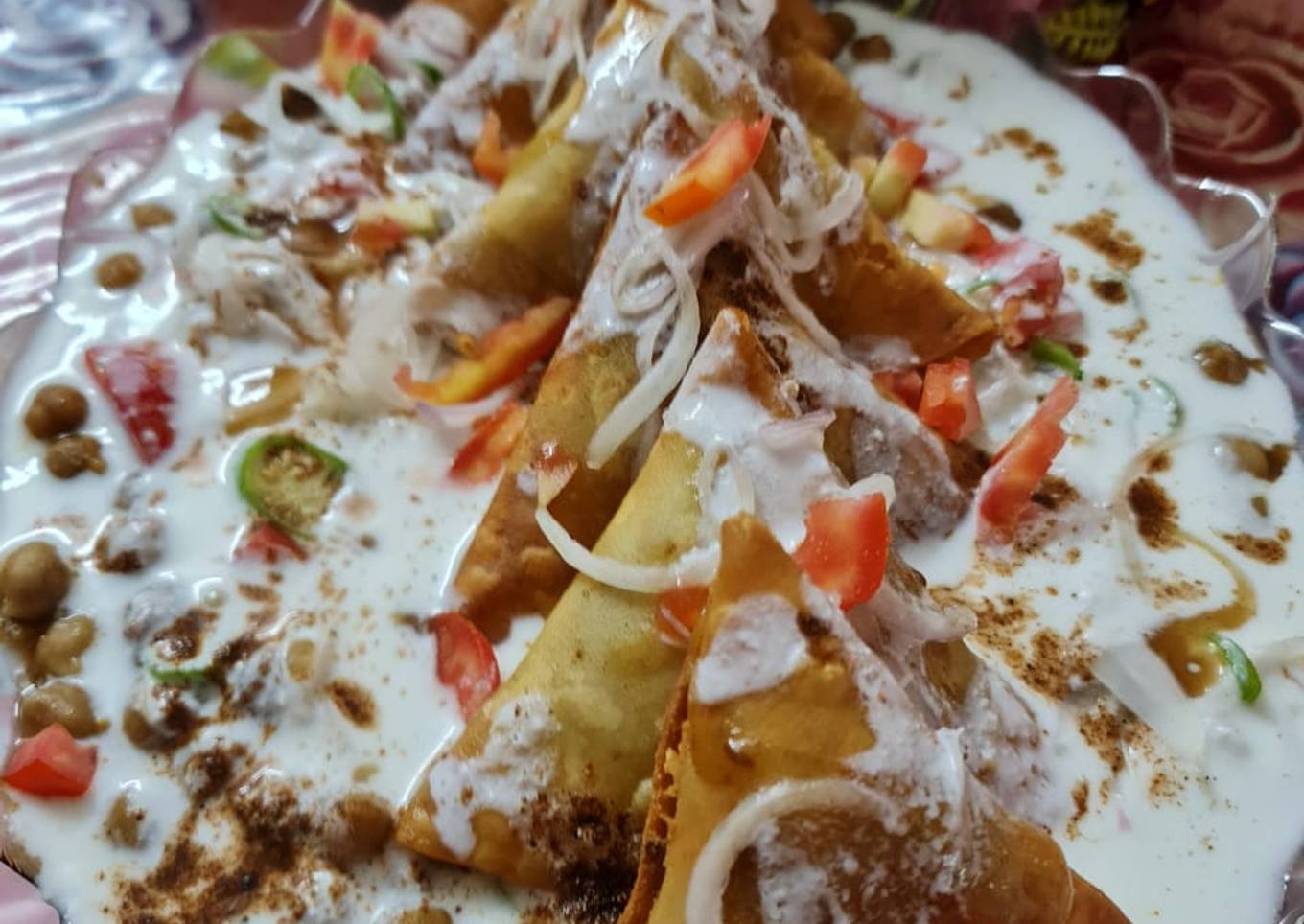 Samosa chaat