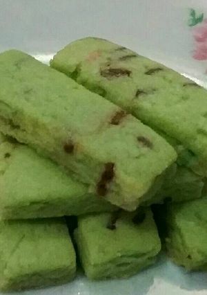 Foto resep Kue kering Meises Pandan