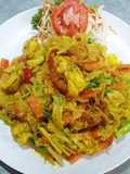 กุ้งผัดผงกะหรี่