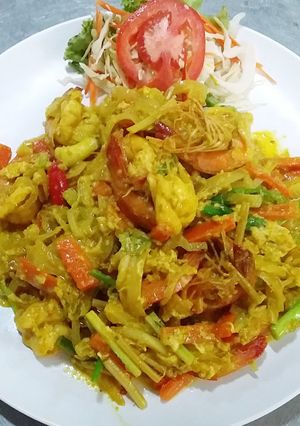 รูปของ กุ้งผัดผงกะหรี่