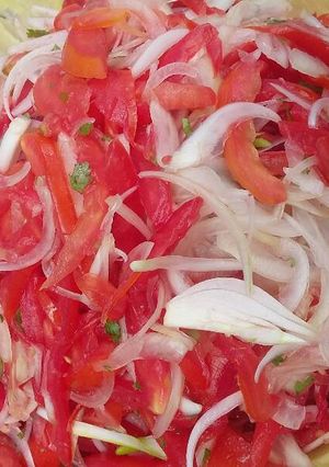 A picture of Kachumbari.