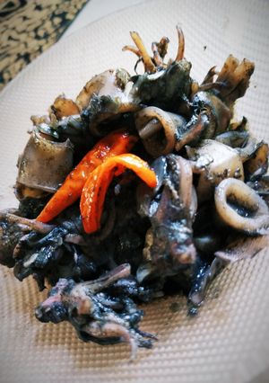 Foto resep Cumi item
