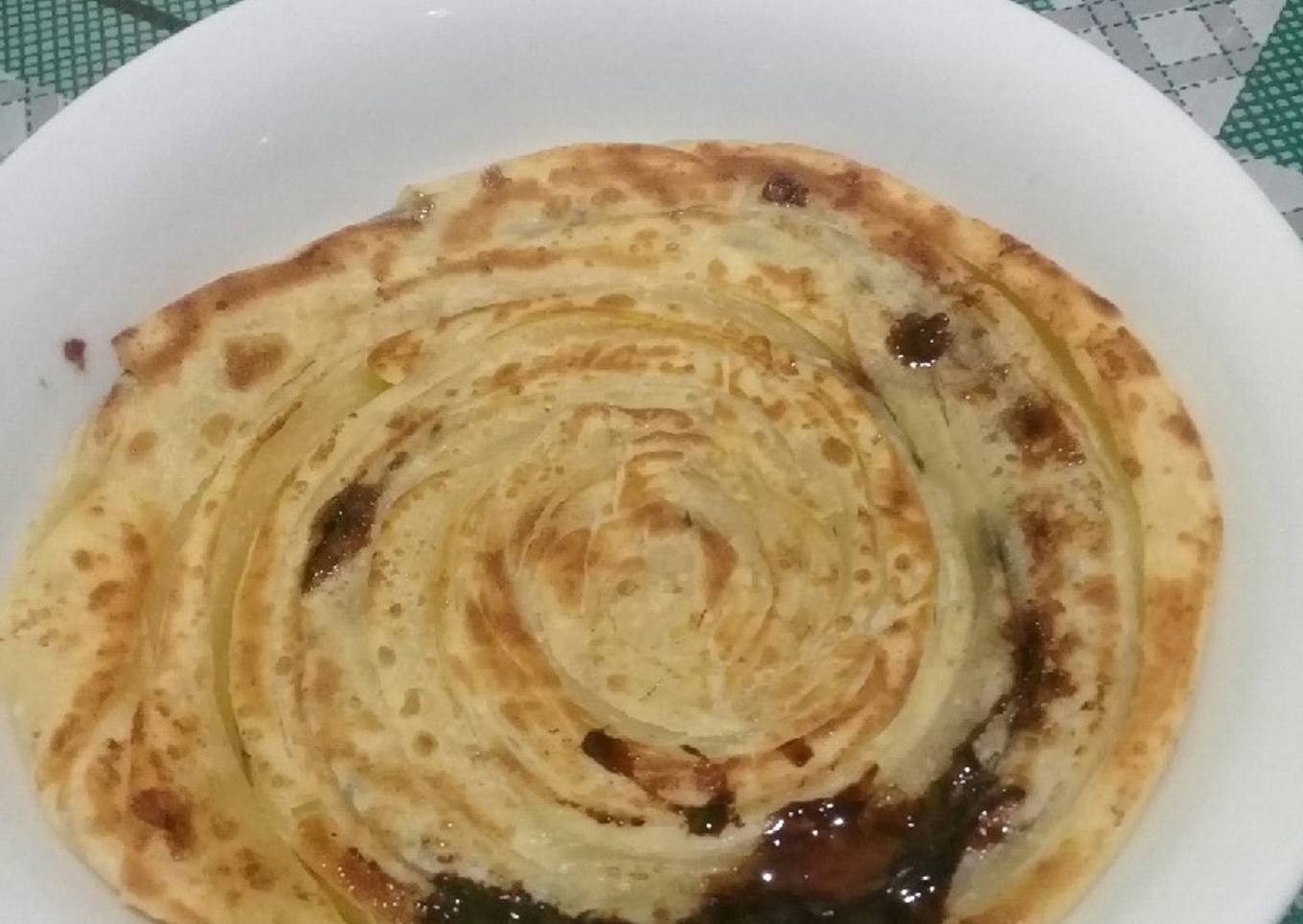 Roti maryam coklat renyah / roti canai