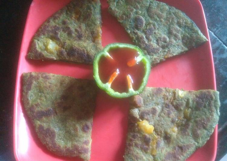 Recipe of Speedy Go Green paratha