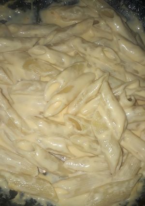 Una foto de Fideos con salsa de queso