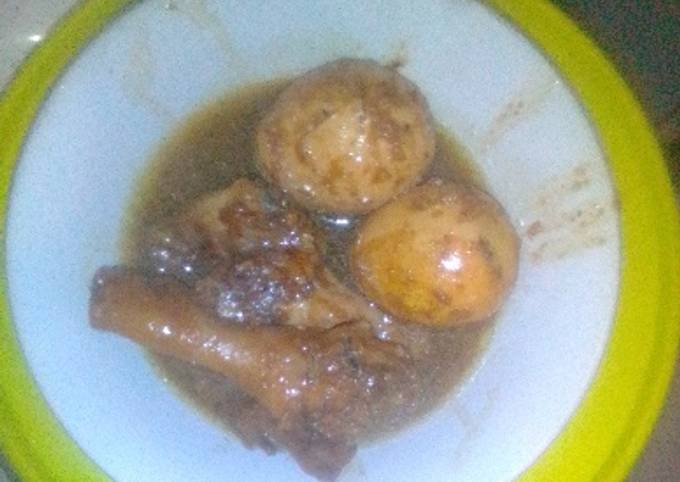 Semur ayam dan telur ayam sederhana # harumnya ini semurr#