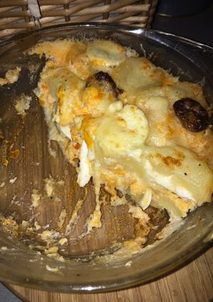 Rakott krumpli besamellel recept fotója